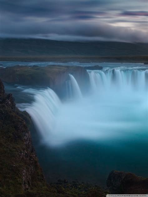 Godafoss Waterfalls Iceland Ultra Hd Desktop Background Wallpaper For