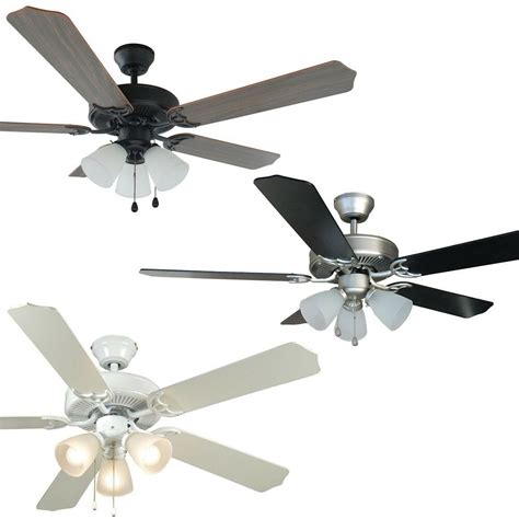 For instance if there is a white and a black wire in the ceiling fan and a white and black wire coming out. 52 Inch Ceiling Fan with Light Kit - Satin Nickel, Oil ...