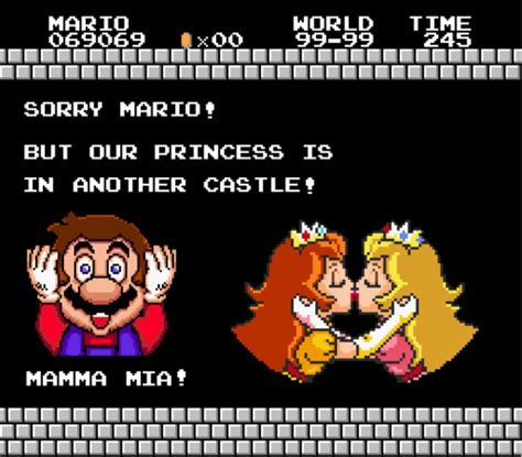 Mario And Peach Or Is It Lgbt Love Lesbian Love Video Games