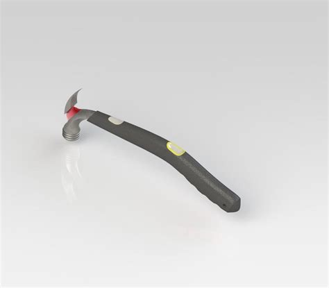 Ergonomic Hammer 3d Cad Model Library Grabcad