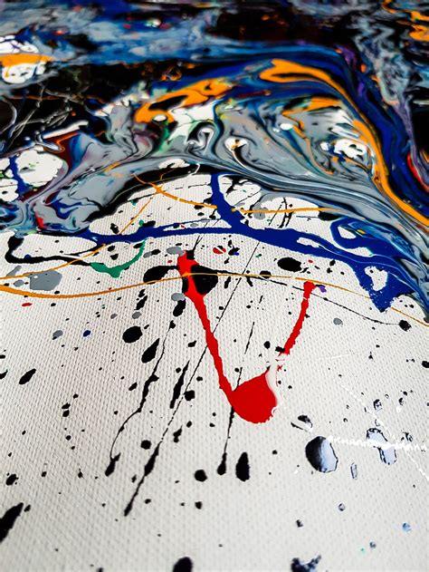 Reversion Style Of Jackson Pollock Abstract Expressionism Painting