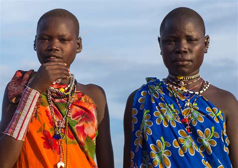 Toposa Tribe Young Women In Traditional Clothing Namoruny Flickr