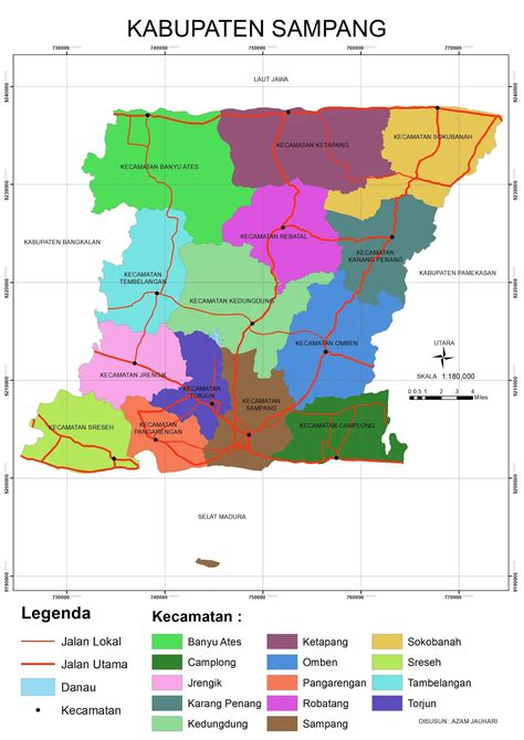 Peta Kabupaten Sampang