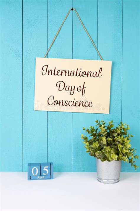 International Day Of Conscience Stock Photo Image Of Design Poster