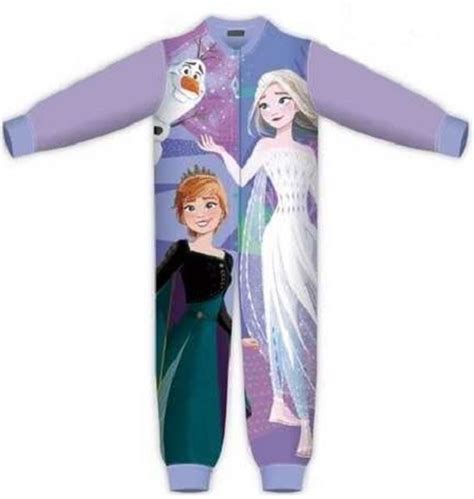 Frozen Onesie Paars Anna Elsa En Olaf Pyjama Huispak Maat