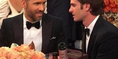Ryan Reynolds And Andrew Garfield Kissed At The Golden Globes And You