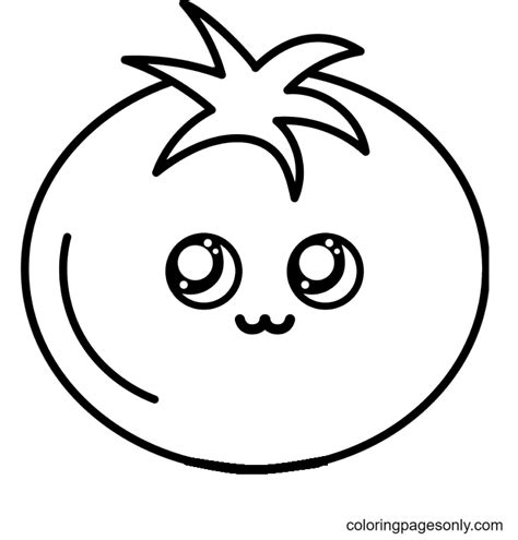 Tomatoes Picture To Color Tomato Coloring Pages Coloring Pages For