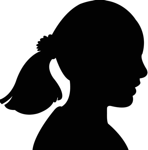 A Child Head Silhouette Vector Stock Image Vectorgrove Royalty Free