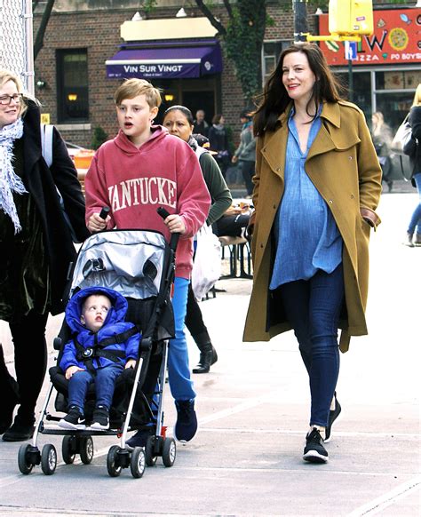 PHOTOS Pregnant Liv Tyler Flaunts Her Baby Bump Alongside Sons Milo