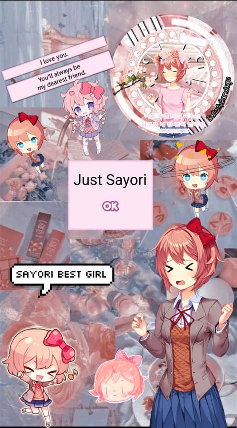 ᭝🎀໋༘۫༣ Sayori Wallpaper Aesthetic 𖨂 ֺ Literature Club Wallpaper L