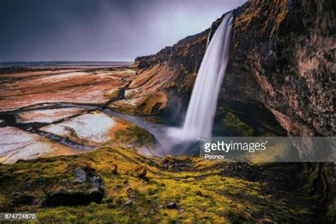 Seljalandsfoss Winter Photos And Premium High Res Pictures Getty Images