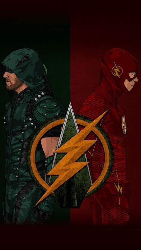 Green Arrow And Flash Poster Etsy