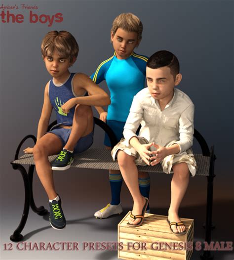Ambers Friends The Boys Best Daz3d Poses Download Site