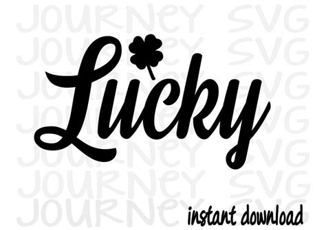 Lucky Svg Shamrock Svg St Patricks Day Svg Etsy