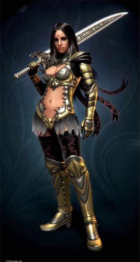35 Beautiful Female Warrior Illustrations And Digital Paintingscreative Can
