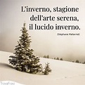 Frasi sull'inverno e il suo significato nascosto - TrovaFrasi