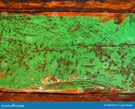 Distressed Green Paint Stock Photo Image 64833165