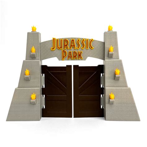 Free 3d File Jurassic Park Gates・3d Printing Design To Download・cults