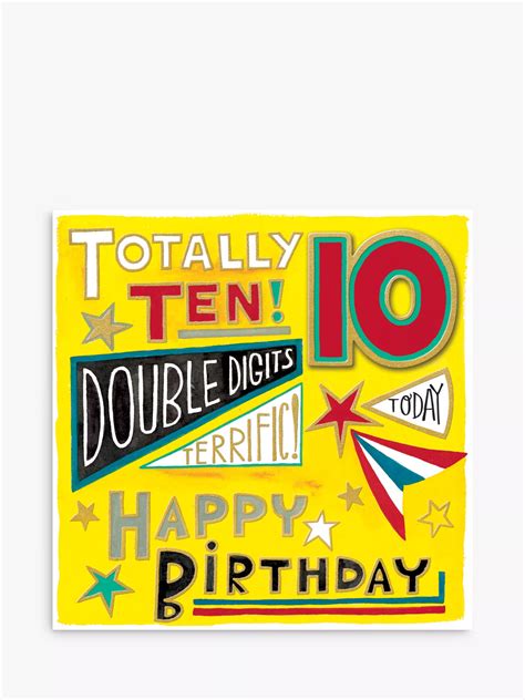 Rachel Ellen Double Digits Th Birthday Card
