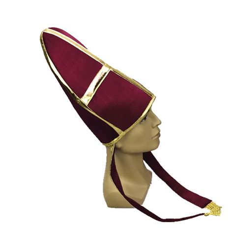 Bishop Hat Pontiff Hat Crown Roman Catholic Priest Pope Cap