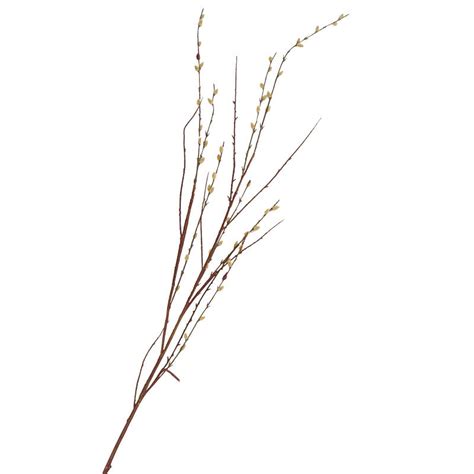 large artificial pussy willow spray stems branches floral supplies craft supplies
