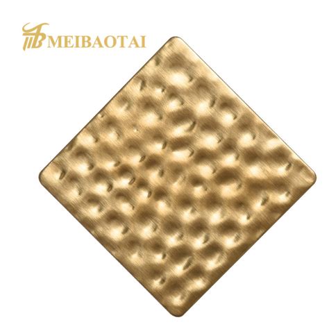 Stamped Mirror Finished Gold Coated Decorative Stainless Steel Plate