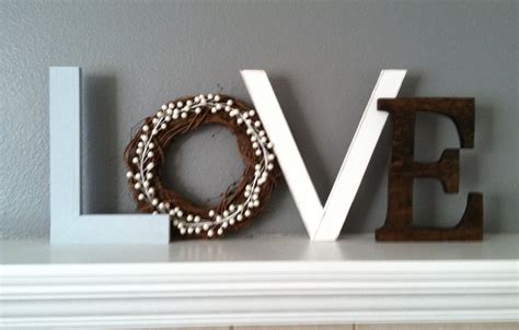 Valentines Day Decor Home Decor Rustic Wood Letters Love Sign
