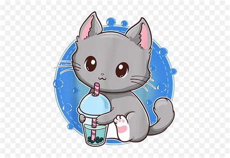 Kawaii Japanese Anime Cat Bubble Tea Neko Kitty Tshirt Baby Onesie