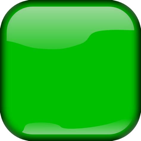 Green Square Button Clip Art At Vector Clip Art Online