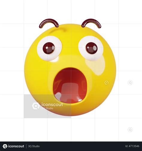 Surprised Emoji Emoji 3d Illustration Download In Png Obj Or Blend Format