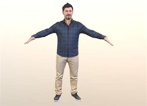 Rt012 Male T Pose A Pose 3d Model Cgtrader