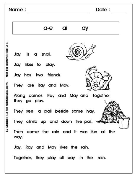 Reading Worksheets First Grade Phonics 1st Grade Reading Worksheets