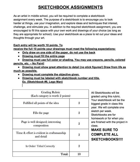 8th Grade Sketchbook Assignments | Sketchbook assignments, Sketch book, Sketchbook prompts