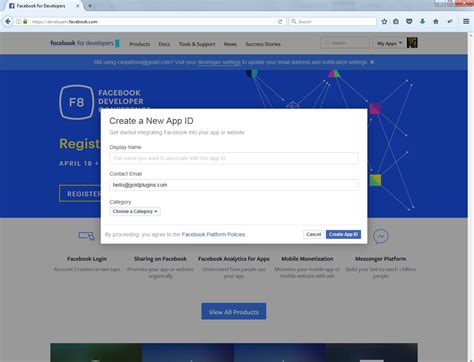 Now you have created the app id and seceret id. How To Get An App ID and Secret Key From Facebook | Gold ...
