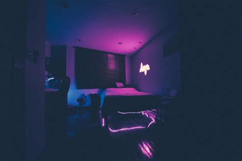 Neon Blue Aesthetic Bedroom Ideas Pic Loaf