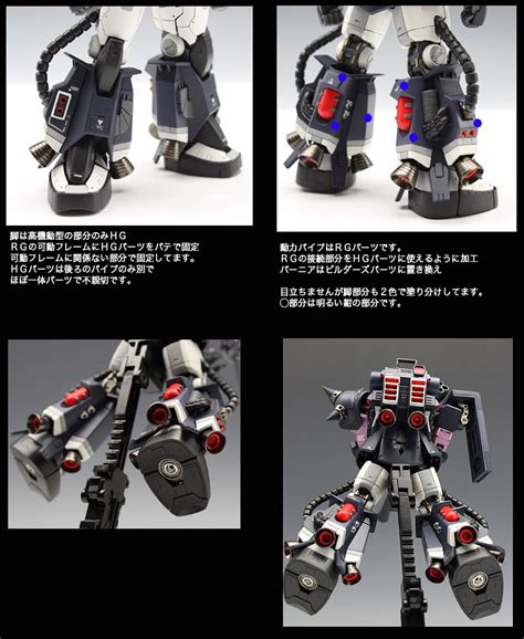 Gundam Guy Rg 1144 Ms 06r 1a Zaku Ii Black Tri Star Ver Customized