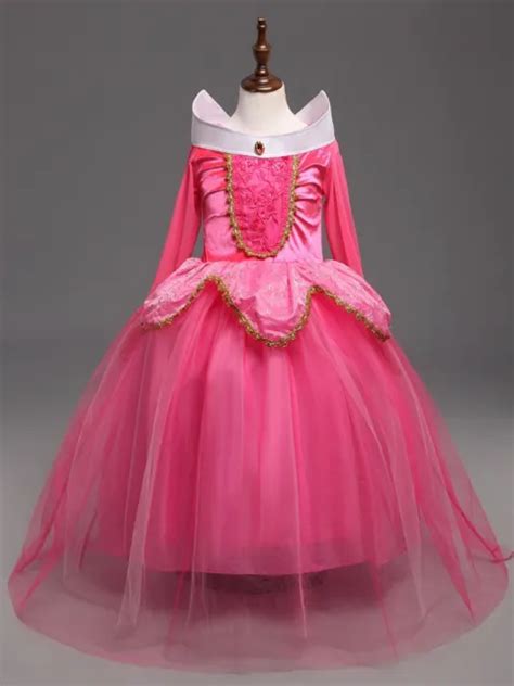 Sleeping Beauty Princess Aurora Party Dress Kids Costume Dress 2 For