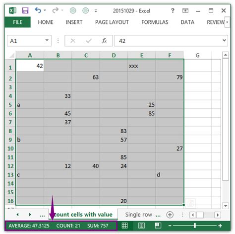 How To Count All Cells With Valuedata In A Range In Excel