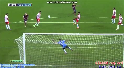 Xavi Hernandez Amazing Goal Fc Barcelona 3 1 Almeria 02 03 2014 Youtube
