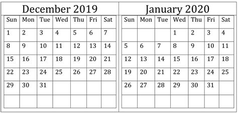 Take Free Printable 2020 Calendars Monthly January Thru December