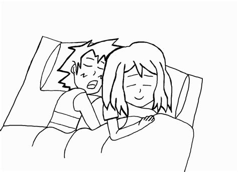 Ash And Serena Sleeping Together Amourshipping By Aaron458 On Deviantart