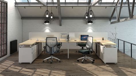 Open Office Desking Benching And Workstations Office Space Design Office Workstations Open Office