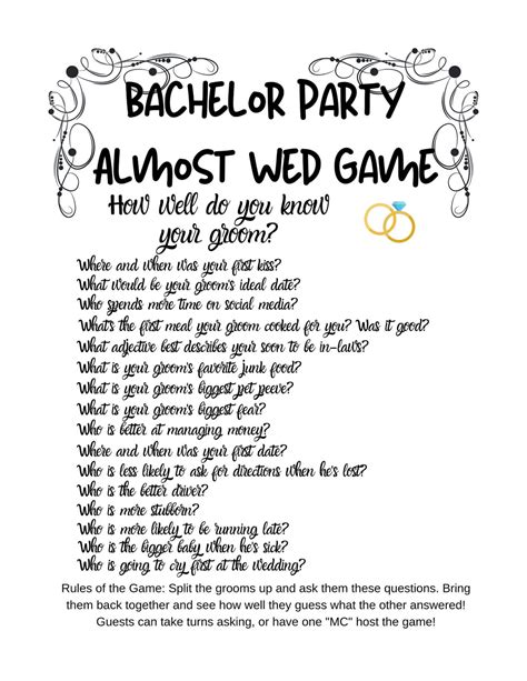 lgbtq bachelor party games gay bachelor party newlywed game etsy