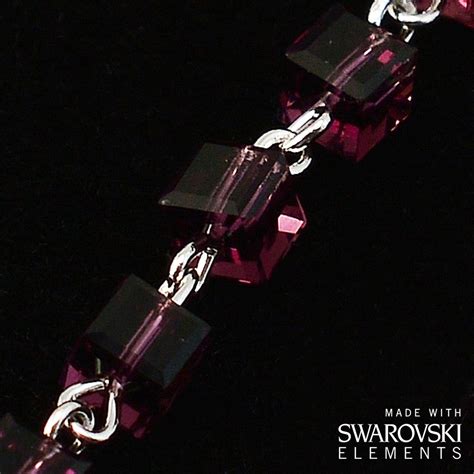Swarovski R Crystal And Sterling Silver Precious Rosary Rhodium Pla