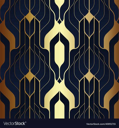 Abstract Art Deco Seamless Pattern Royalty Free Vector Image