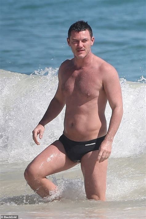 Luke Evans Shows Off His Toned And Tanned Physique In A Pair Of VERY Tiny Speedos Daily Mail