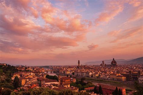 Sunrise Over Florence Italy Photograph By Brenda Tharp Fine Art America