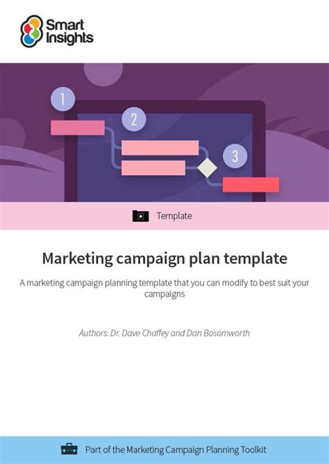 Marketing Campaign Plan Template Smart Insights