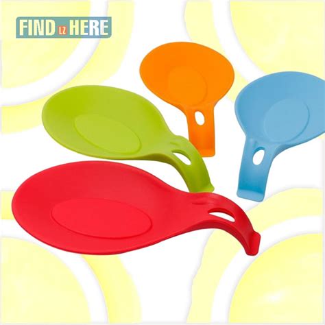 Silicone Spoon Rest Kitchen Tools Flexible Silicone Ladle Spoon Holder