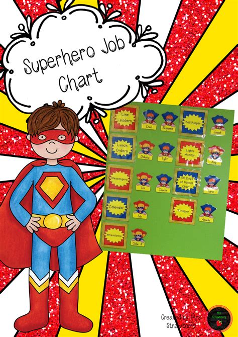 This Editable Job Chart Is Perfect For Your Superhero Themed Classroom